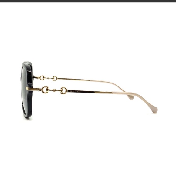 Gucci Horsebit Black Sunglasses - Picture 4 of 9